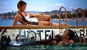 To Catch a Thief (1955)Brigitte Auber, Hotel Carlton, Cannes, France, female legs and water